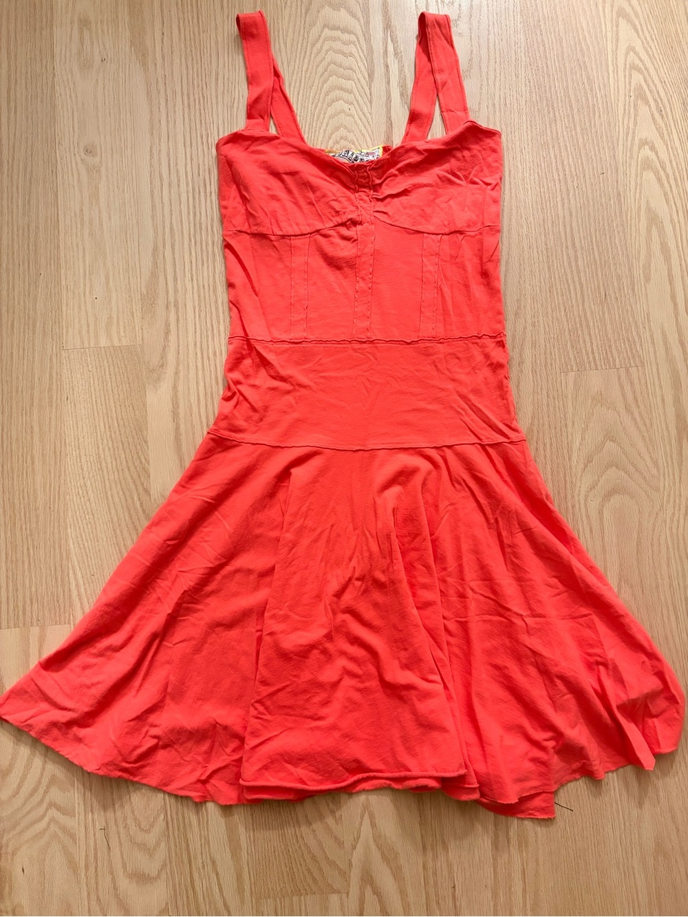 Scrapbook Coral Red cotton Sundress